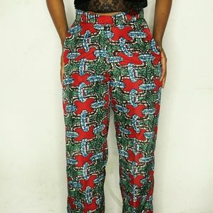 Ankara high waisted wide leg pants